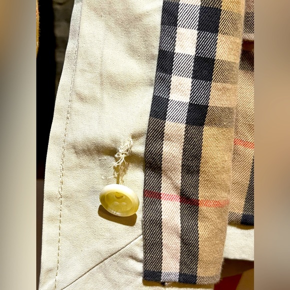 Authentic Vintage Burberry Single breasted Mac trench coat sz US 46 - Picture 6 of 7